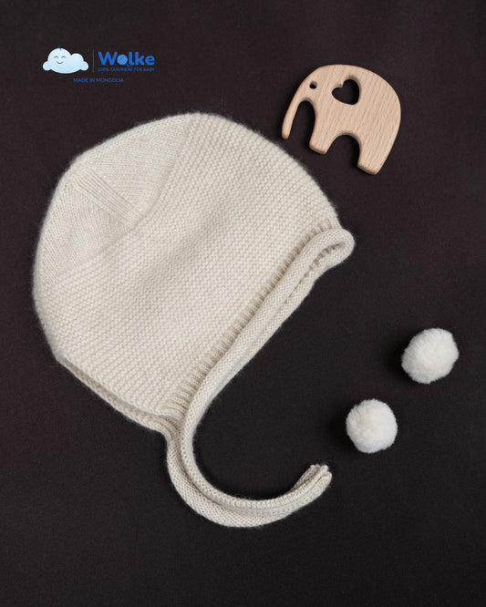 Baby-Mütze aus 100 % Kaschmir