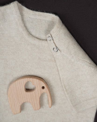 Baby Body kurzarm aus 100 % Kaschmir