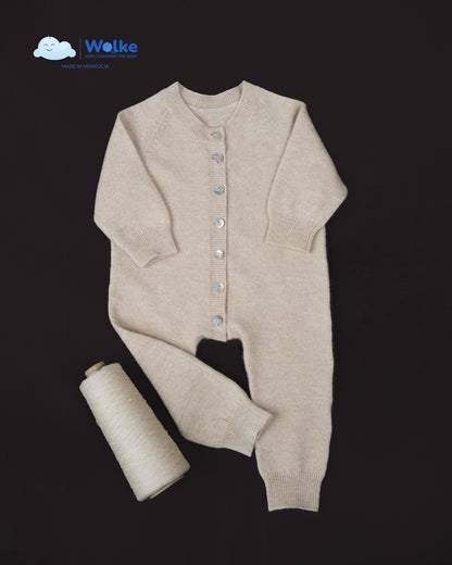Baby-Strampler aus 100 % Kaschmir – weich & temperaturausgleichend