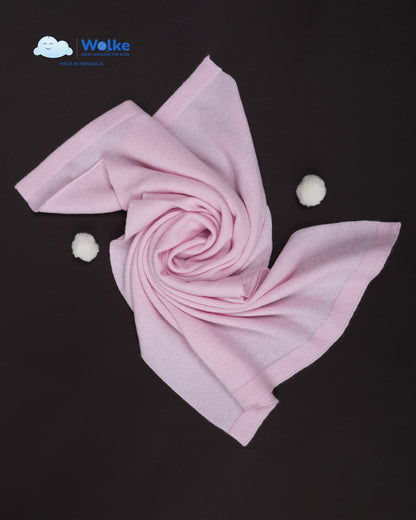 Baby-Schal aus 100 % reinem Kaschmir -Rose