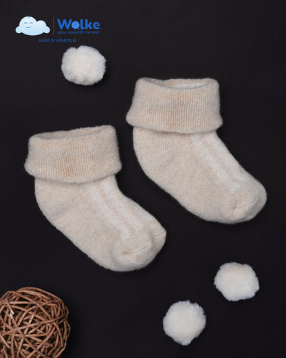 Baby-Socken aus 100 % reinem Kaschmir